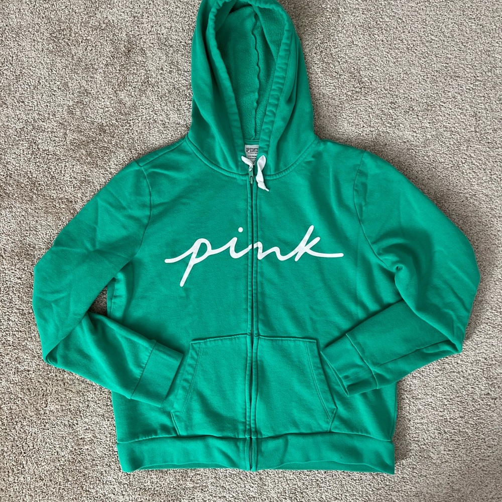 PINK Victoria's Secret Teal Hoodie